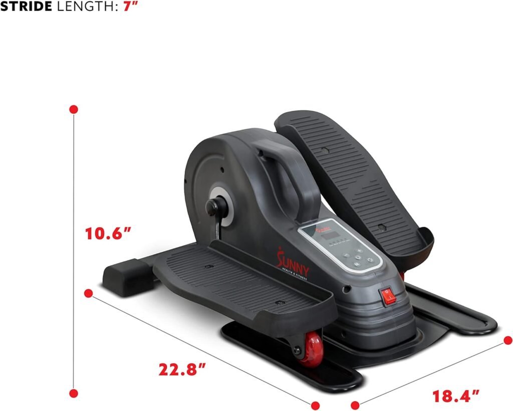Sunny Health  Fitness SitFit Electric Motorized Under Desk Elliptical Cardio Exerciser – SF-E3959