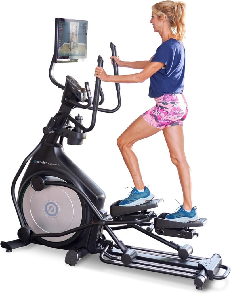 Echelon - Elliptical Exercise Machine | Work Out Equipment for Home Gym | ‎Magnetic Resistance Mechanism | 20 Stride with Single Rail Design | Pre-Programmed LCD Monitor | Convenient Tablet Holder